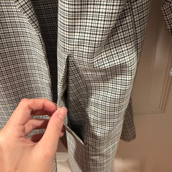 Rachel Zoe Black and White Checkered Blazer - Picture 4 of 5
